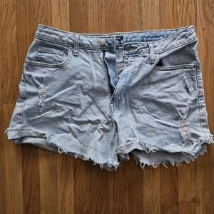 Wild Fable Blue Jean Shorts Distressed Cut-Off